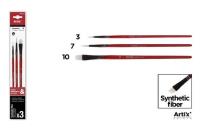 Opakowanie Pędzle syntetyczne miękkie 3szt