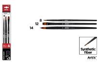 Opakowanie Pędzle syntetyczne zestaw M 3szt.