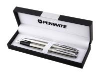 Opakowanie Penmate komplet długopis+pióro wieczne Virtuo srebrny TT7643