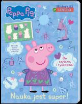 Okładka książki Peppa Pig. Historyjki od linijki. Nauka jest...
