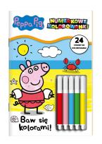 Okładka książki Peppa Pig Numerkowe kolorowanki cz.3