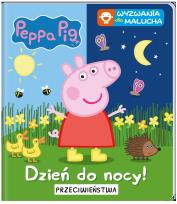 Okładka książki Peppa Pig. Wyzwania dla malucha. Dzień do nocy! Przeciwieństwa