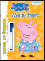 Okładka książki Peppa Pig. Zadania do ścierania. Moje litery