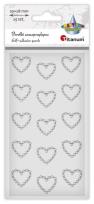 Opakowanie Perełki samoprzylepne Serca białe 15szt