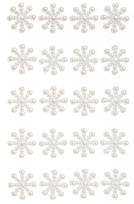 Opakowanie Perełki samoprzylepne śnieżynka 24szt