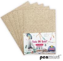 Opakowanie Pianka brokatowa cappucino 21x29,7cm 5szt