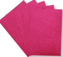 Opakowanie Pianka brokatowa fuksja 21x29,7cm 5szt