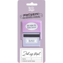 Opakowanie Pieczątka z napisem Nie mów do mnie teraz