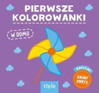 Okładka książki Pierwsze kolorowanki. W domu