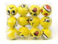 Opakowanie Piłeczka piankowa miękka buźki 6cm (12szt)