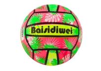 Opakowanie Piłka gumowa jaskrawa we wzorki pomarańczowa 24cm