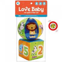 Opakowanie Piłka kostka materiałowa z dzwonkiem