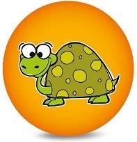 Opakowanie Piłka PVC 230MM - Żółw