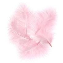 Opakowanie Pióra indycze różowe 15 cm 5 szt.