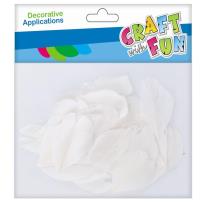 Opakowanie Piórka dekoracyjne białe 5-8cm 3g