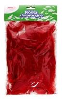 Opakowanie Piórka dekoracyjne czerwone 7g