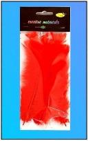 Opakowanie Piórka miękkie czerwone 15szt