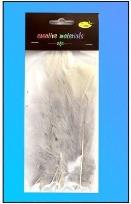 Opakowanie Piórka miękkie jasnoszare 15szt