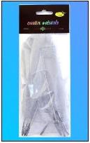 Opakowanie Piórka twarde jasnoszare 10szt