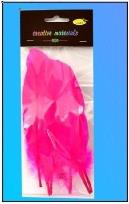 Opakowanie Piórka twarde różowe 10szt