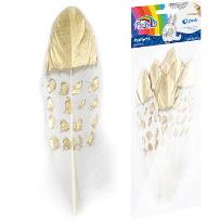 Opakowanie Piórka złote 13-19 cm 8 szt. Fiorello GR-FE014