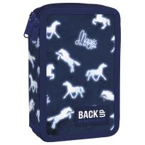 Opakowanie Piórnik 2-komorowy z wyposażeniem BACKUP 5 model DW14 konie