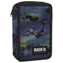 Opakowanie Piórnik 2-komorowy z wyposażeniem BACKUP 5 model DW40 galaktyka