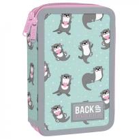 Opakowanie Piórnik 2-komorowy z wyposażeniem Backup zakochane wydry PB6DW12