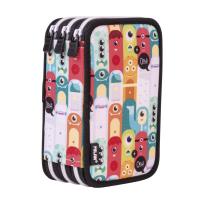 Opakowanie Piórnik 3-komorowy z wyposażeniem ALIENS wielokolorowy