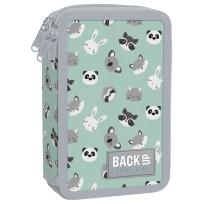 Opakowanie Piórnik 3-komorowy z wyposażeniem BACKUP 5 model EW11 zwierzaki