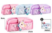 Opakowanie Piórnik dwukomorowy jednorożec MIX