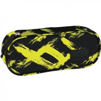 Opakowanie Piórnik owalny Backup limonkowe wzory PLB6A55