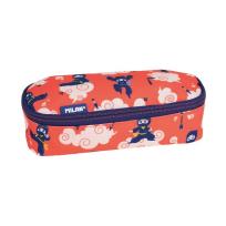 Opakowanie Piórnik owalny Milan NINJUTSU czerwony