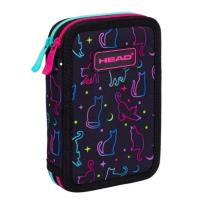 Opakowanie Piórnik podwójny bez wyp Head Midnight Cats ASTRA