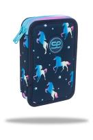 Opakowanie Piórnik podwójny z wyposażeniem Coolpack jumper 2 blue unicorn
