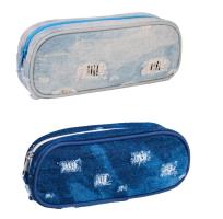 Opakowanie Piórnik saszetka 2 zamki Blue Jeans HAPPY COLOR