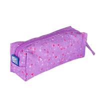 Opakowanie Piórnik saszetka duża Floral ciemny fiolet OXFORD