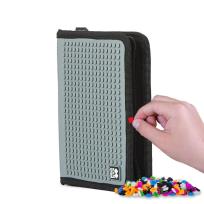 Opakowanie Piórnik szkolny na suwak z szarym panelem