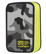 Opakowanie Piórnik szkolny podwójny z wyposażeniem Jumper 2 Camo Yellow Neon