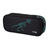Opakowanie Piórnik szkolny prostokąt Dinozaur czarny STRIGO