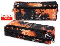 Opakowanie Piórnik szkolny WAR-1267 czarno pomarańczowy WARTA