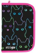 Opakowanie Piórnik szkolny z dwiema klapami Koty STRIGO