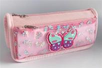 Opakowanie Piórnik tuba duża Motyl brokat FRESH