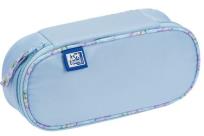 Opakowanie Piórnik z klapką Flowers niebieski OXFORD