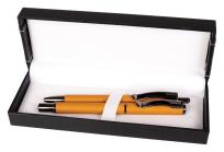 Opakowanie Pióro + długopis Master Gun w etui 38 musztardowy