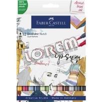 Opakowanie Pisak dwustronny Goldfaber 12 kol. FABER CASTELL