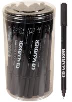 Opakowanie Pisaki CD czarne jednostronne (30szt)