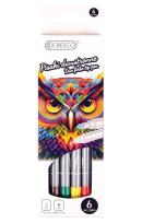 Opakowanie Pisaki dwustronne 6 kolorów