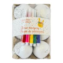 Opakowanie Pisanki do pokolorowania z flamastrami