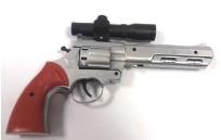 Opakowanie Pistolet z lunetą srebrny